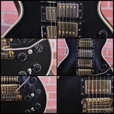 Gibson Les Paul Custom Black Beauty 3-Pickup with Tremolo One Off Special Order Ebony 1984 w/Gibson hardshell Case image 17
