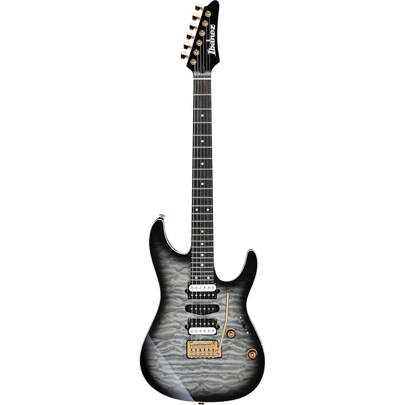 Ibanez 2022 AZ42P1QM AZ Premium Electric Guitar - Black Ice Burst image 1