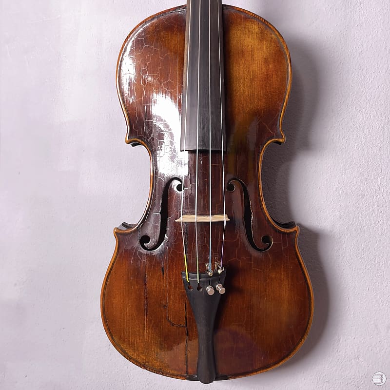 Anonymous German Violin - Possible Widhalm School - 19th Century - LOB: 358 mm - w/ Neck Graft image 1