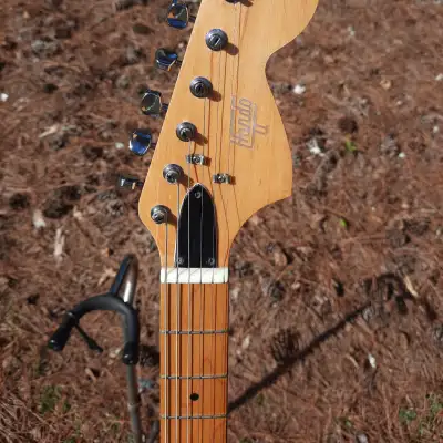 Hondo Strat Lawsuit Top Loader 70s Hardtail Electric Guitar image 4