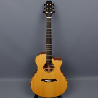 2009 Kent Hamblin SJ Mahogany / German Acoustic Guitar w/ Highlander Pickup image 2