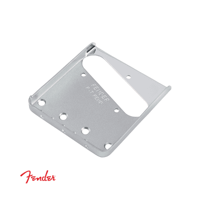 Fender 005-4162-049 American Vintage 3-Saddle Telecaster Bridge Plate Chrome image 1
