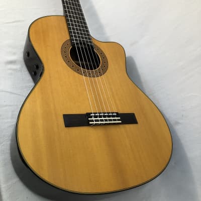 K Yairi CY127 CE (2008) 59472 Nylon string, electro with cutaway, in a Ortega softcase. Made Japan. image 13