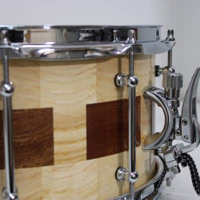 Holloman Custom Drums 7 x 14" window pane clear coat semi gloss image 3