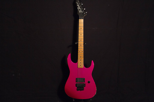 BC Rich Gunslinger Made in USA late 1980's Hot Pink / Purple / Red Amazing  Guitar!1 DAY only!