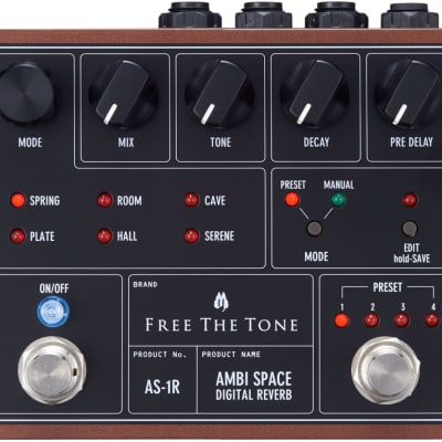 ギター FREE THE TONE AMBI SPACE Reverb AS-1R Free The Tone Ambi Space AS-1R Digital Reverb Demo - YouTube
