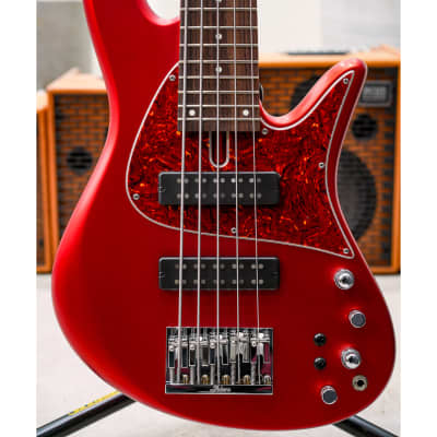 Fodera Emperor 5 Standard Classic-Candy Apple Red Metallic (Optional Color) w/Matching Headstock, Indian Rosewood FB, Tortoise PG for sale