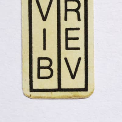 Replacement Decal for Vintage Fender Amplifier Footswitch Vibrato Reverb VIB/REV image 1
