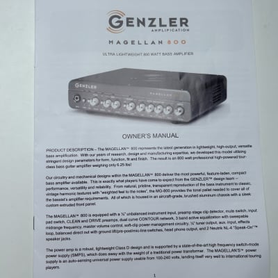 Genzler Amplification Magellan + Bass Array cabs 2020, head 2023 image 21
