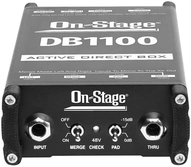 Used OnStage DB1100 Active DI Box Reverb