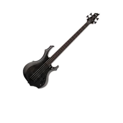 ESP LTD F-1004 Electric Bass See Thru Black image 1