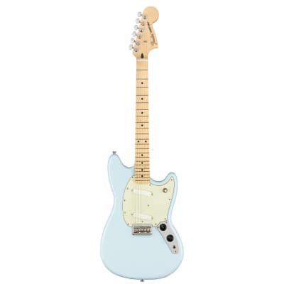 Fender Mustang Electric Guitar (Sonic Blue, Maple Fretboard) image 3