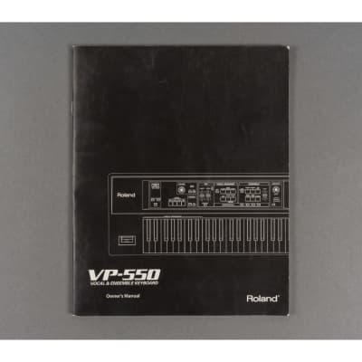 Roland VP-550 Owner's Manual [USED]