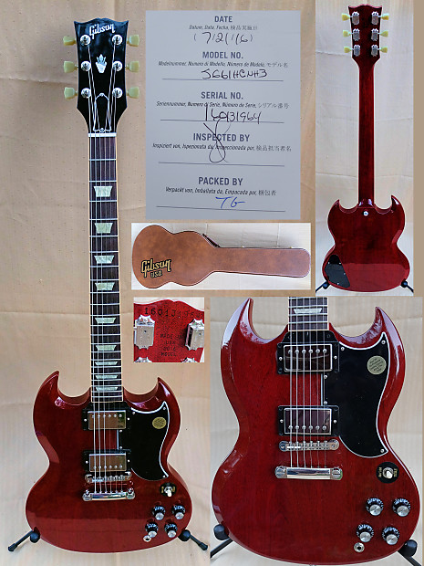Mint 2016 Gibson '61 Reissue Limited Edition Propriety Run Heritage Cherry  2016 SG with case