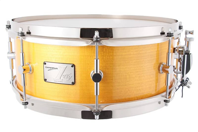 Canopus SSSM-1455SH 1Ply Soft Maple 5.5 x14 WRAP Snare Drum image 1