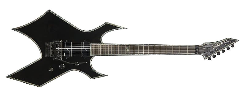 BC Rich Guitars Warlock Extreme Electric Guitar with Floyd Rose, Black Onyx image 1