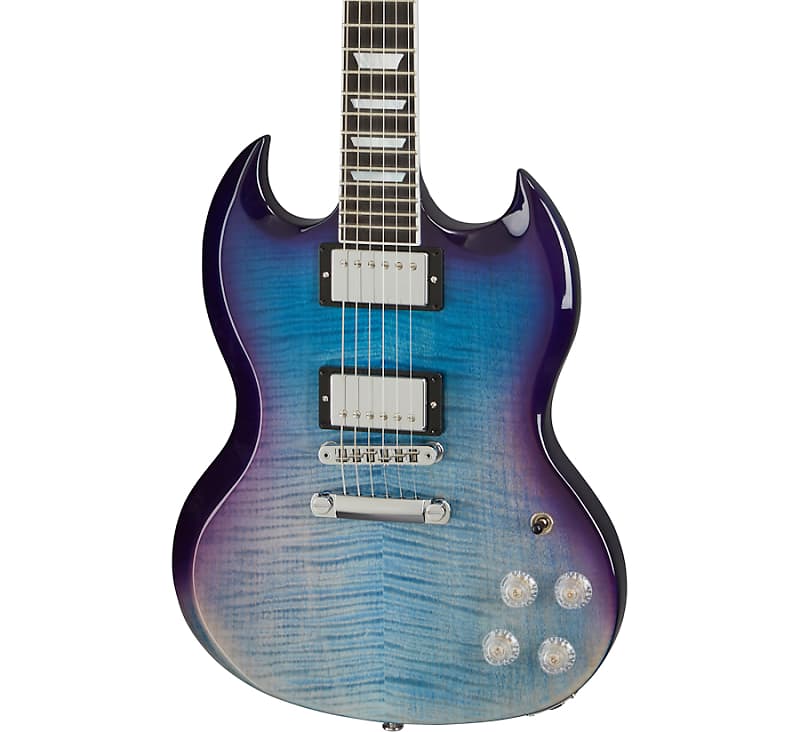 Gibson SG Modern Electric Guitar Blueberry Fade image 1