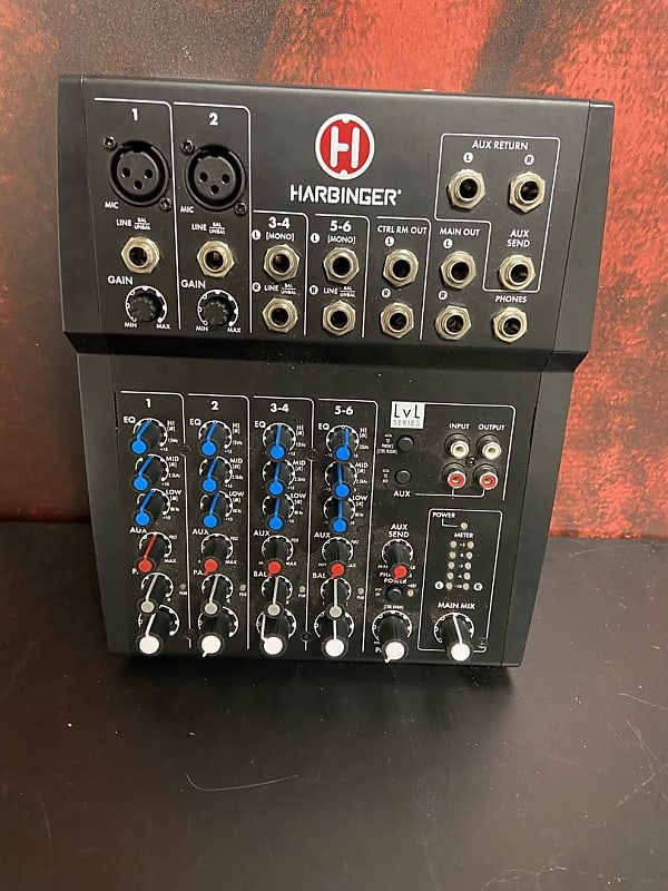harbinger lv8 8-channel analog mixer with bluetooth