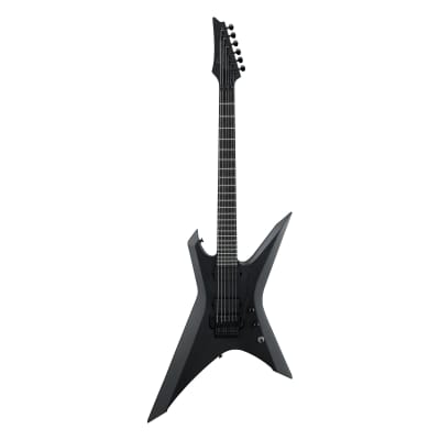 Ibanez XPTB620 Iron Label Xiphos Guitar w/ Dimarzio Pickups - Black Flat image 2