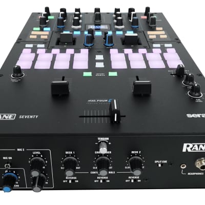 RANE SEVENTY 2-Channel 16 Pad Serato DJ Battle Mixer+Audio Technica  Headphones