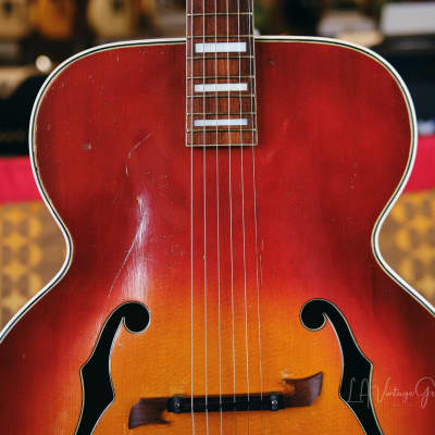 Kay Sherwood Deluxe Archtop Guitar - Late 40's to Early 50's - Sunburst Finish image 3