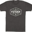 Genuine Fender Guitars Bolt Down Men's T-Shirt Gift, Charcoal Gray, S (SMALL)