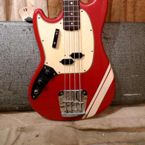 Fender Mustang Bass 1968 Red Lefty image 3