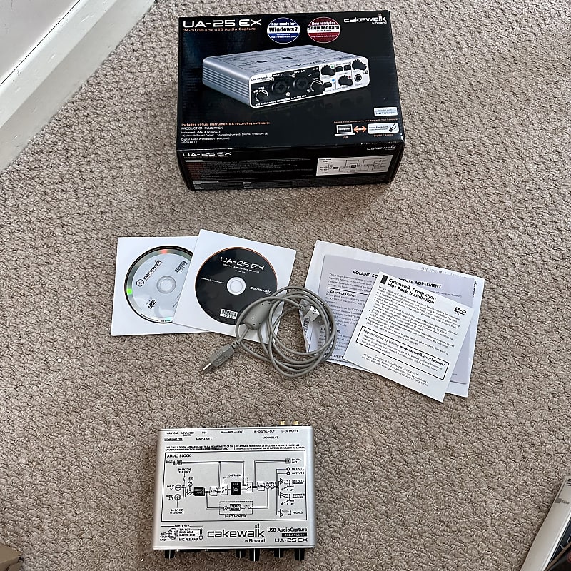 Cakewalk by Roland UA25 EX 24bit 96 kHz Audio Capture Reverb UK