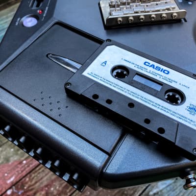 Japan Casio Fujigen EG5 1984 grey Guitar with a cassette player image 6