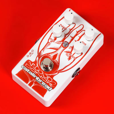 Catalinbread Blood Donor Limited Edition Fuzz Pedal 2023 - White / Red Hand image 2