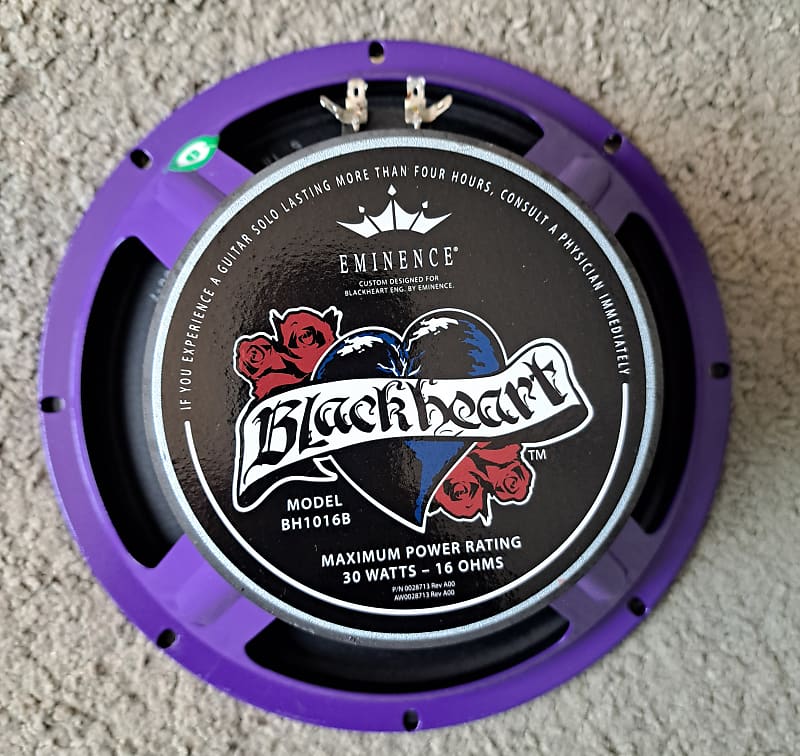 Eminence Blackheart BH1016B 10" 16 ohm 30 watts Reverb