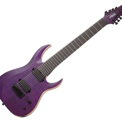 Schecter John Browne Tao-8 8-String Signature Guitar - Satin Trans Purple for sale