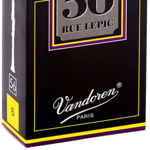 Vandoren CR505 56 Rue Lepic Bb Clarinet Reeds - Strength 5 (Box of 10)