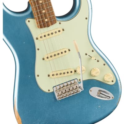 Fender Vintera Road Worn '60s Stratocaster, Pau Ferro Fingerboard, Lake Placid Blue Electric Guitar image 3