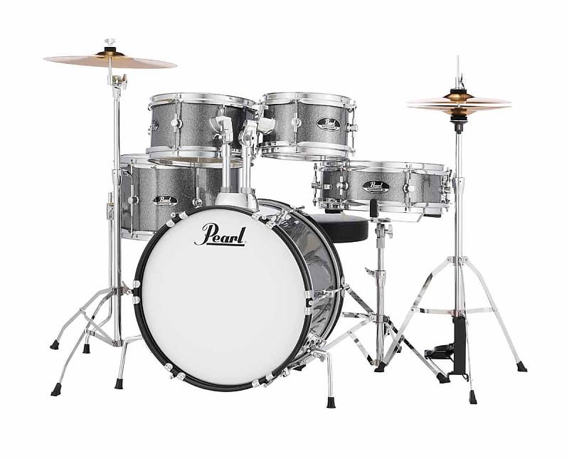 Pearl RSJ465C Roadshow Jr. 8 / 10 / 13 / 16 / 12x4" 5pc Drum Set with Hardware, Cymbals image 2