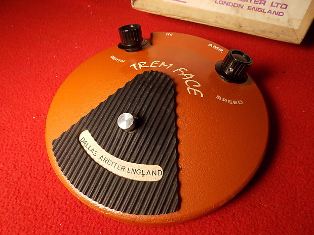 NOS Dallas Arbiter England Trem Face Tremolo Pedal 100% Original w/ BOX.  MINT!!
