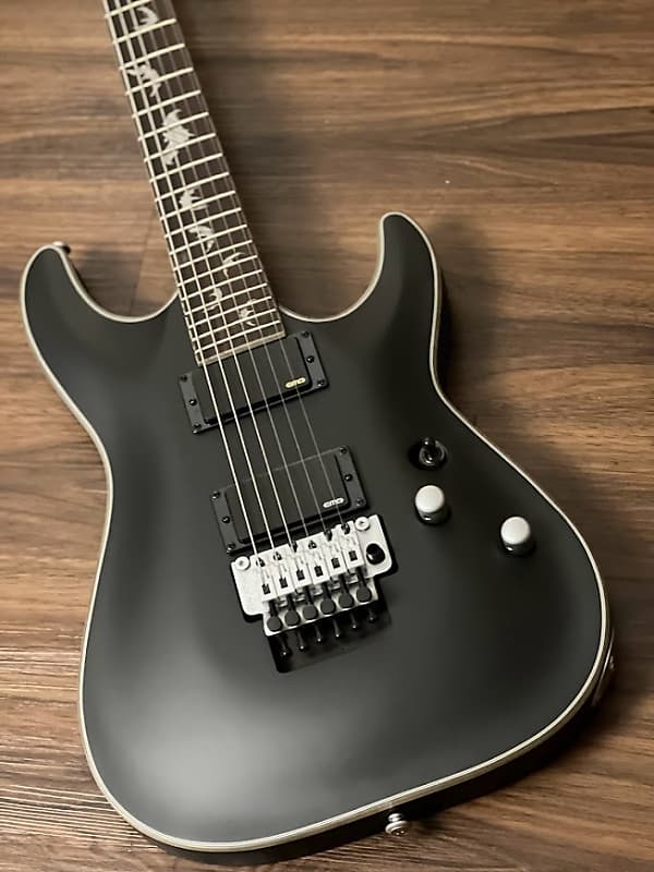 Schecter Damien Platinum 6 FR SBK in Satin Black | Reverb