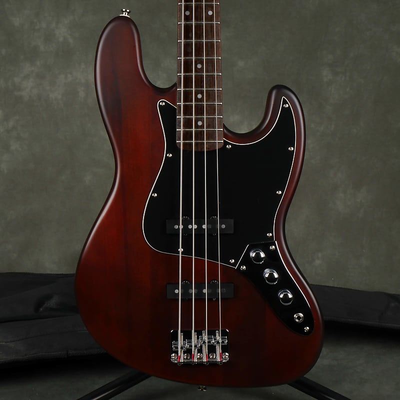 Squier Standard Jazz Bass - Walnut Satin w/Gig Bag - 2nd