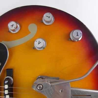 very rare vintage Klira Jazz guitar verythin seltene Jazzgitarre 60er f-Löcher aufgedruckt archtop image 3