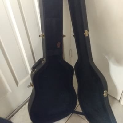Fender BG29 NAT Acoustic/Electric Bass with Hard Case image 9