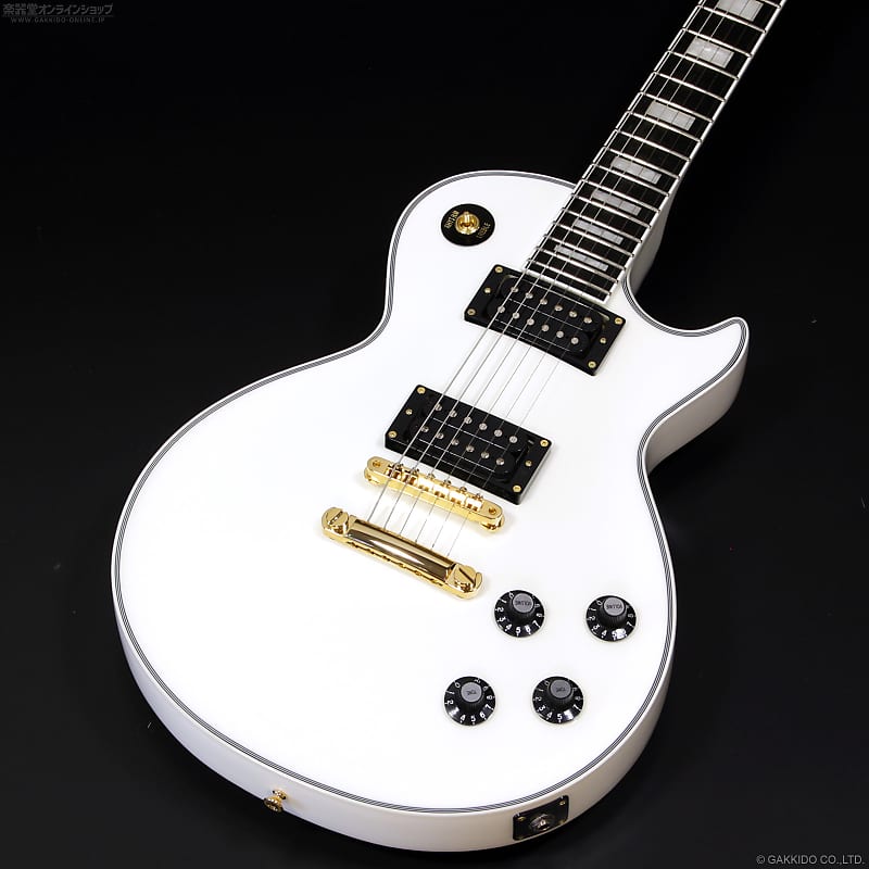 Edwards E-LPC White, LP Custom Style, Open Humbucker Pickups, Brand New