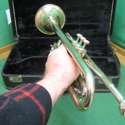 Holton Galaxy Trumpet 1964 with 3rd Slide Lock - Pro Model Refurbished - Case and Holton 67 MP image 12