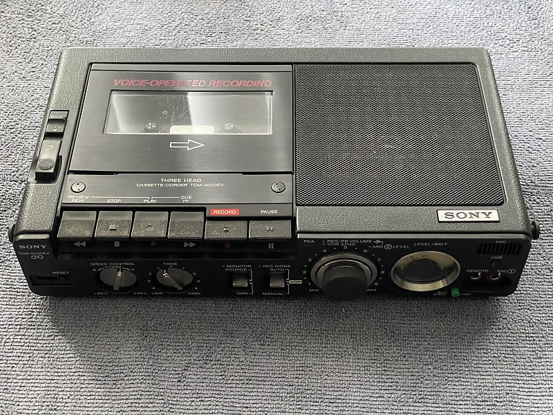 Sony TCM-5000ev Portable Tape Recorder | Reverb