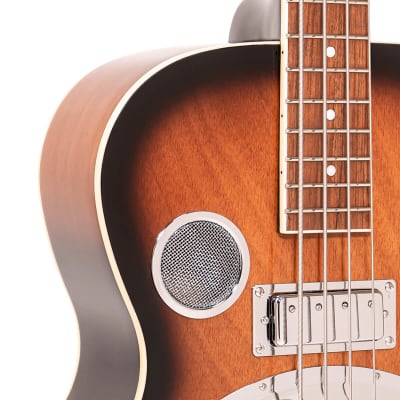 Gold Tone PBB Paul Beard Signature Series Mahogany Top Maple Neck Reso 4-String Bass Guitar w/Hard Case image 5