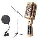 CAD A77 Supercardioid Large Diaphragm Dynamic Microphone + 4-Inch Pop Filter + Boom Mic Stand