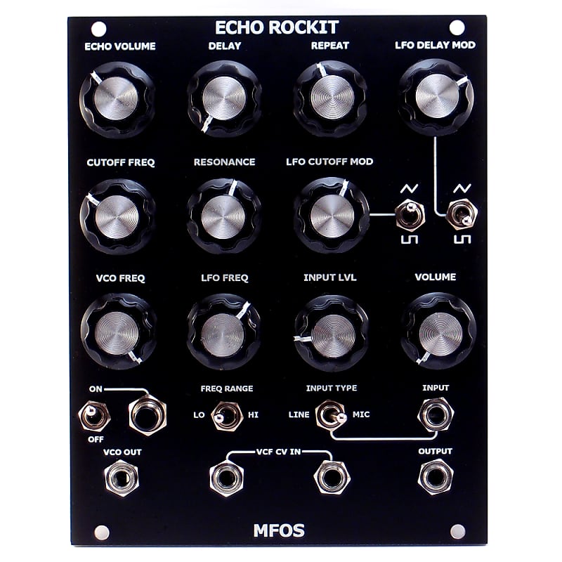 MFOS Echo Rockit Eurorack. Analog synthesizer. Noisebox. Drone. Delay. 2022 Black/White image 1