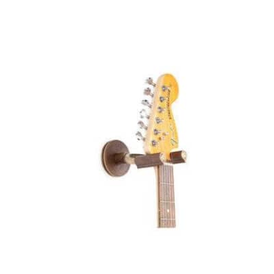 Levys Brass Forged Guitar Hanger | Brown Leather image 3