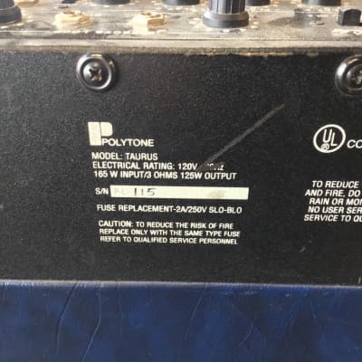 Polytone Taurus 1 Guitar Amplifier image 9