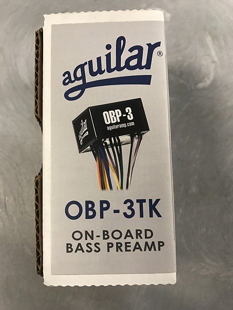 Aguilar OBP-3TK Onboard Bass Preamp 3-band (Boost Only) 3 Knobs image 2