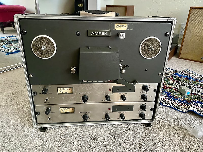 1967 Ampex AG500 1/4” 2-track, 15 ips analog reel to reel tape